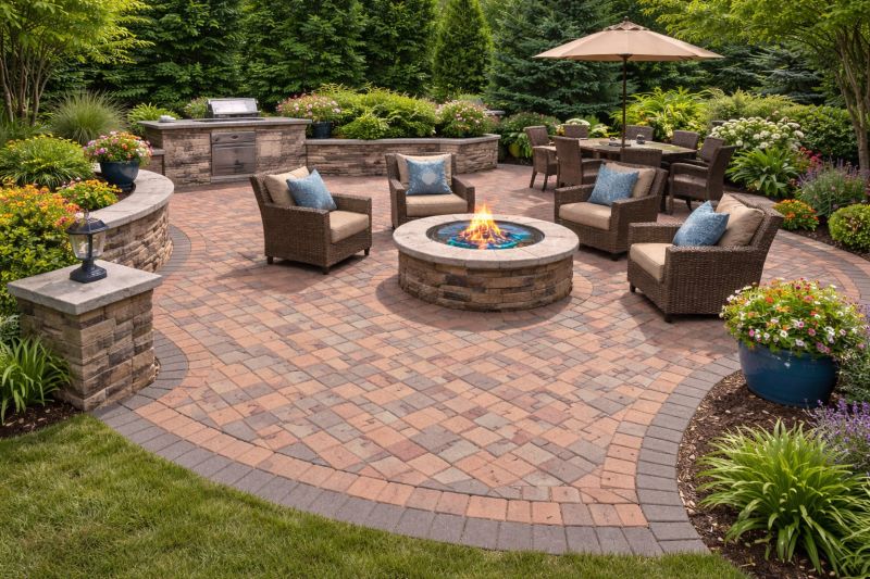 Patio Brick Installation in Greenwich, CT