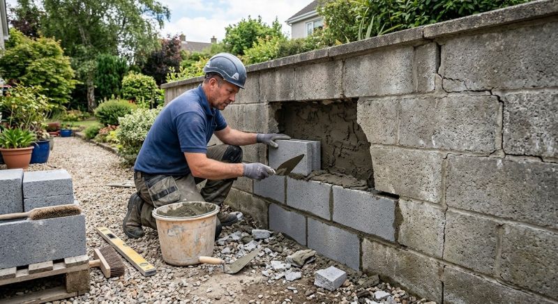 Stone Wall Repair in Cleveland, OH